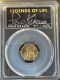 2022 $5 American Gold Eagle 1/10 oz – PCGS MS70 FDOI – Paul Krause Legends of Life Label