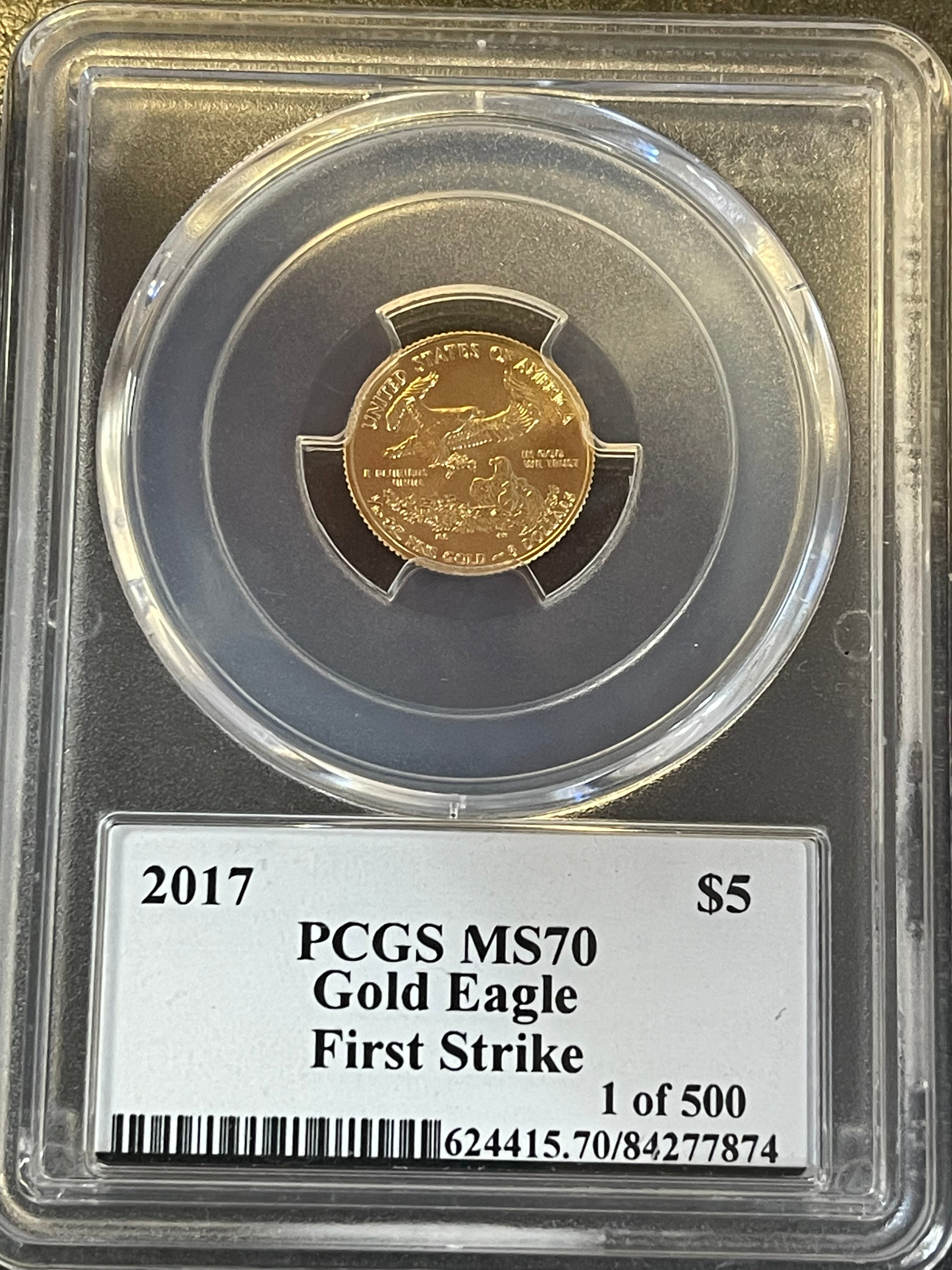 2017 $5 American Gold Eagle 1/10 oz – PCGS MS70 First Strike – American Liberty Label (1 of 500)