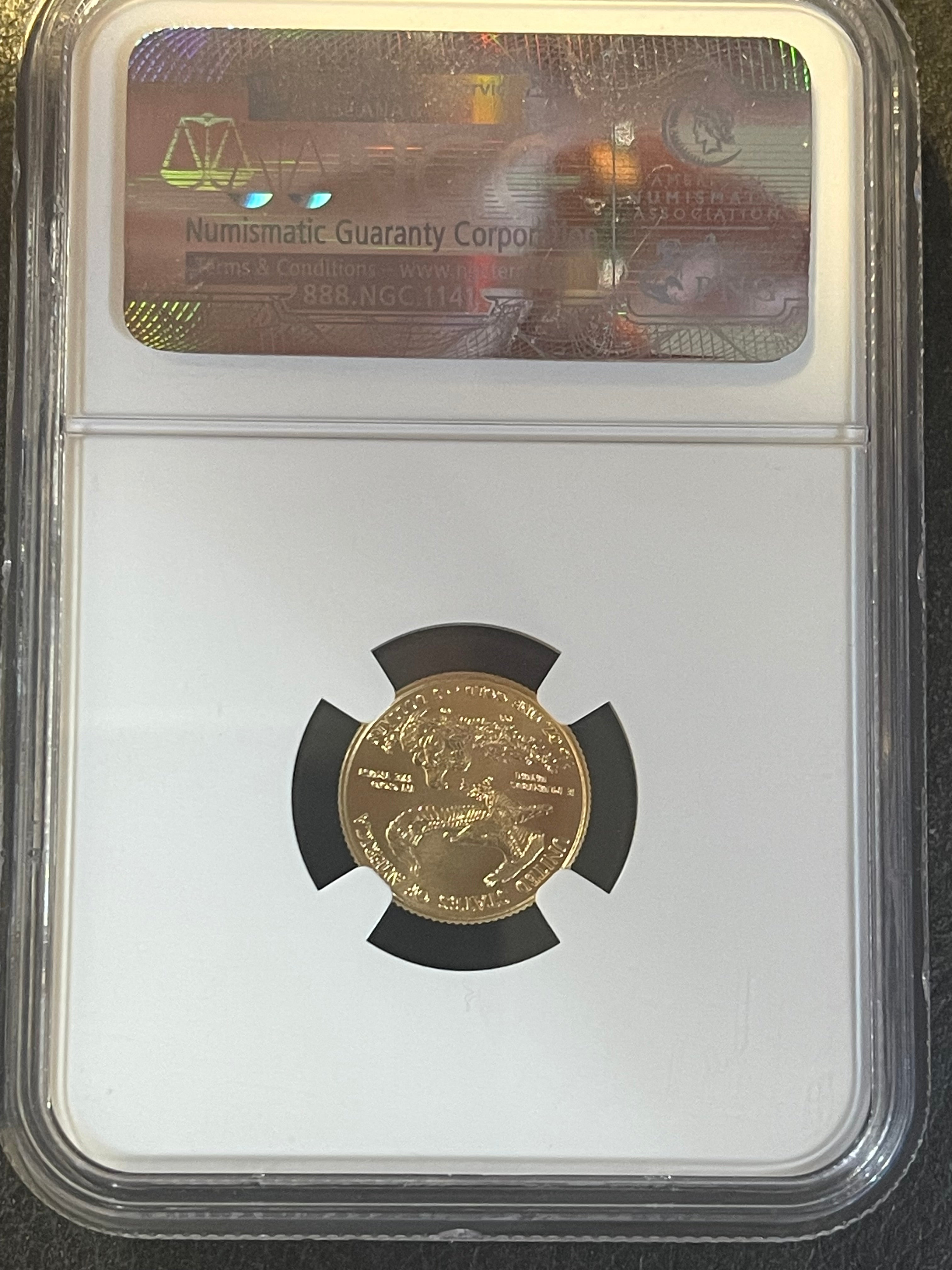 2013 $5 American Gold Eagle 1/10 oz – NGC MS70 First Releases – Eagle Label
