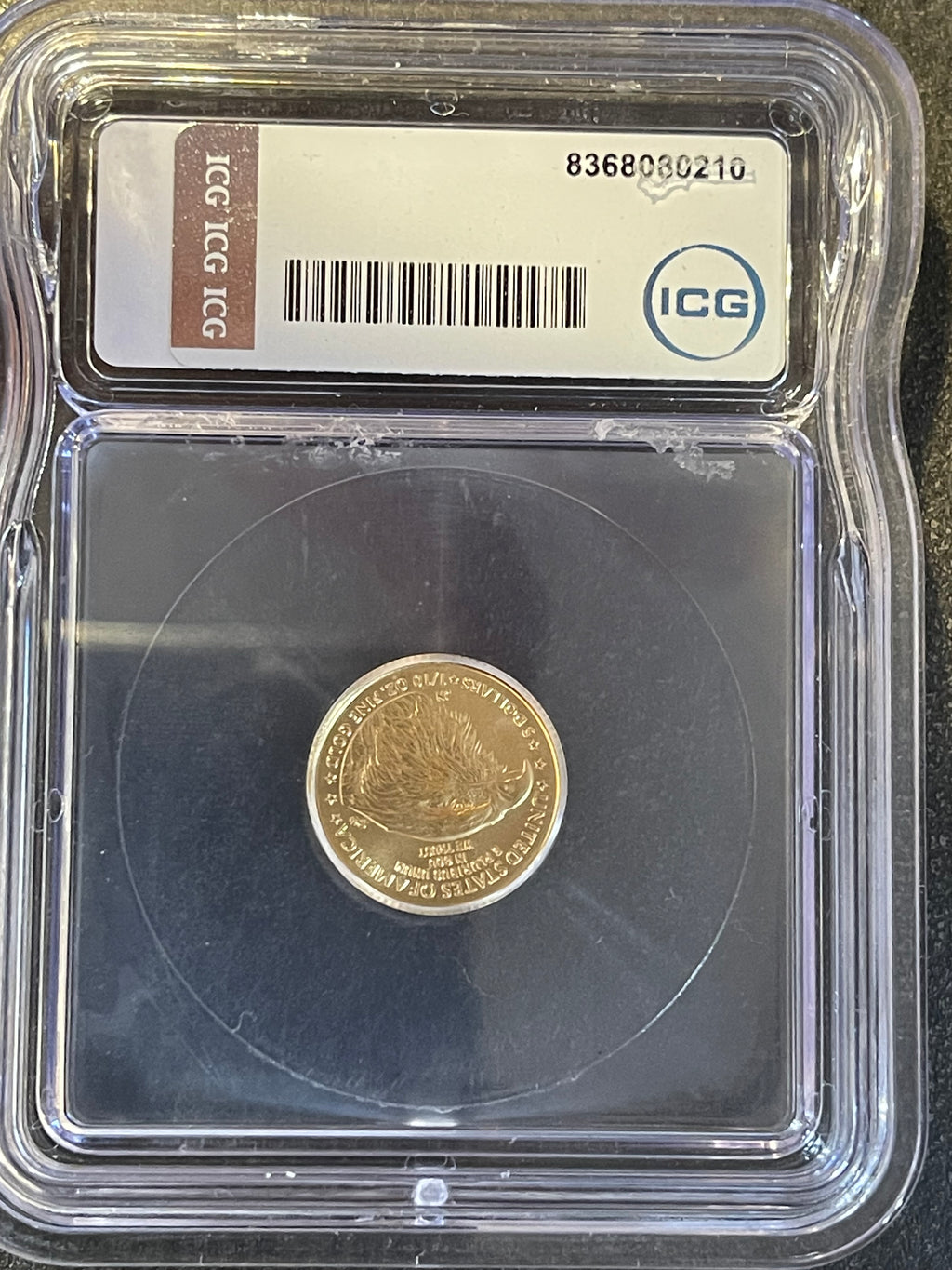 2023 American Gold Eagle $5 – 1/10 oz Gold – ICG MS69