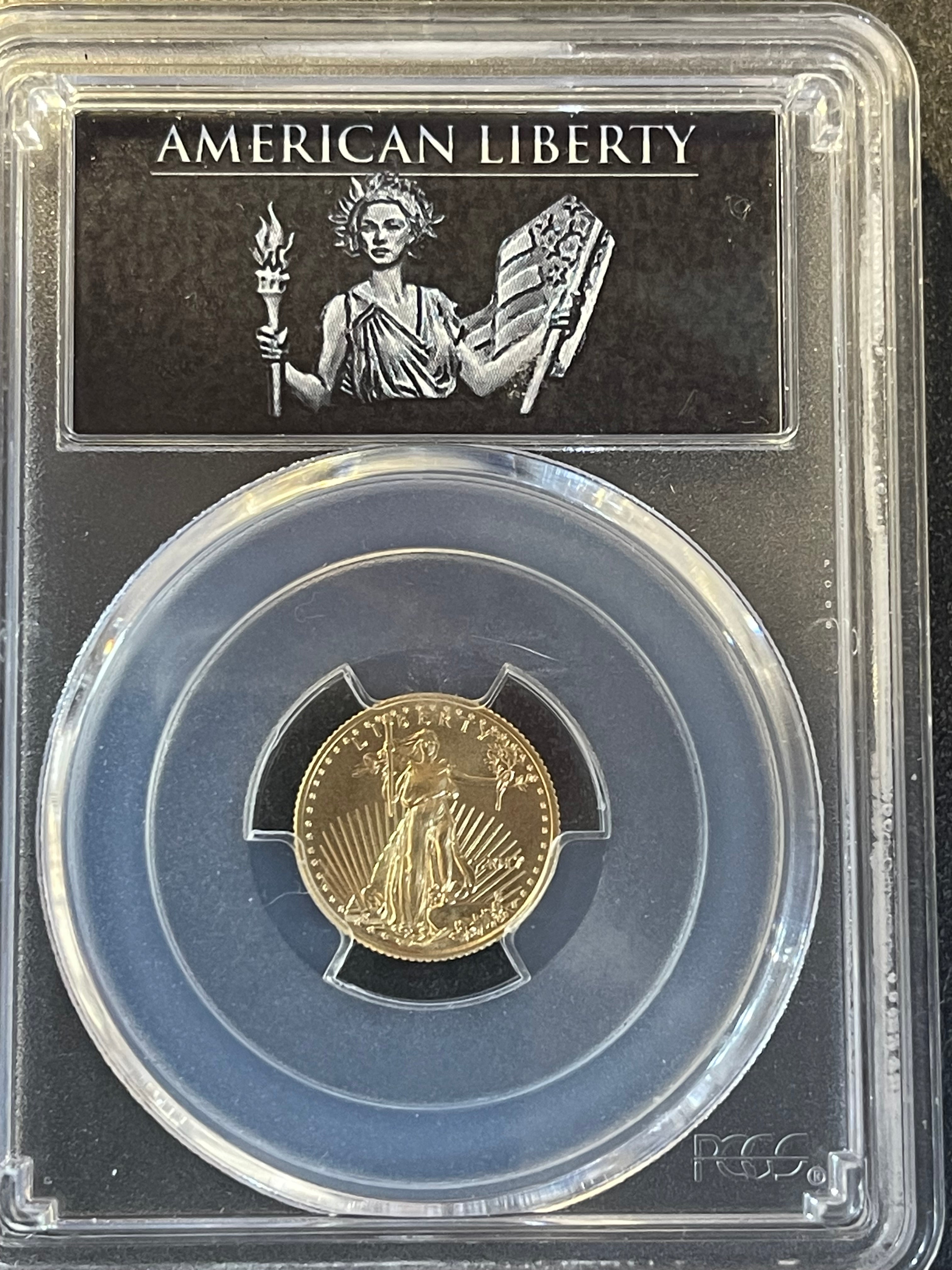 2017 $5 American Gold Eagle 1/10 oz – PCGS MS70 First Strike – American Liberty Label (1 of 500)
