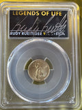 2022 American Gold Eagle $5 – 1/10 oz Gold – PCGS MS70 First Day of Issue Rudy Ruettiger Label
