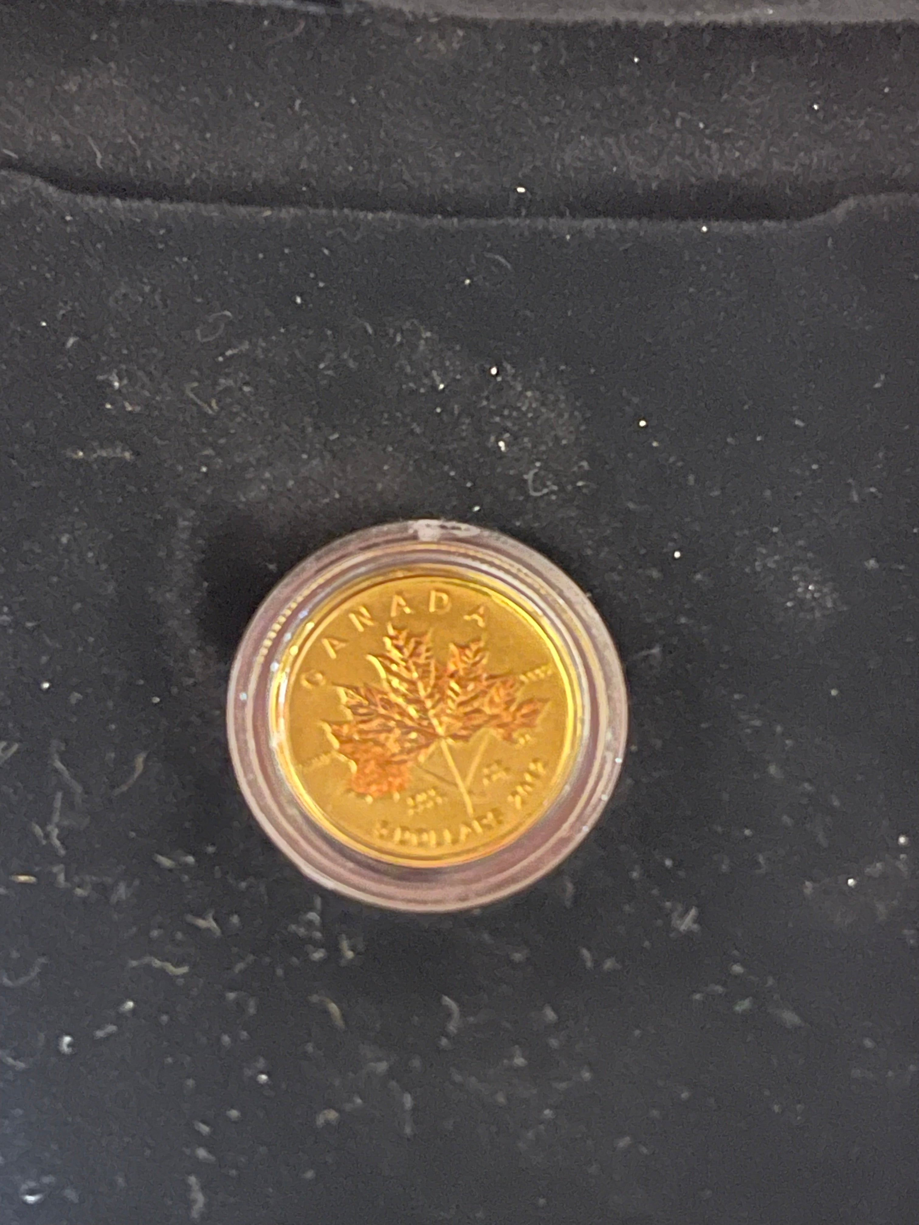 2012 Canada $5 Gold Maple Leaf – 1/10 oz (.9999 Fine Gold) – Royal Canadian Mint w/ Box & COA