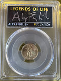 2022 American Gold Eagle $5 – 1/10 oz Gold – PCGS MS70 Legends of Life Label Alex English